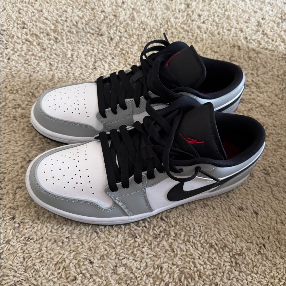 Jordan Black and Gray Sneakers Classic Athletic Style